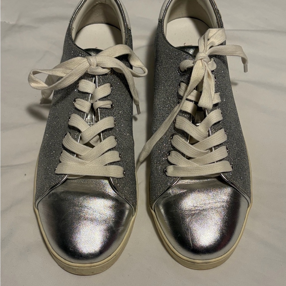 Jimmy Choo Silver and Gray Women's Sneakers